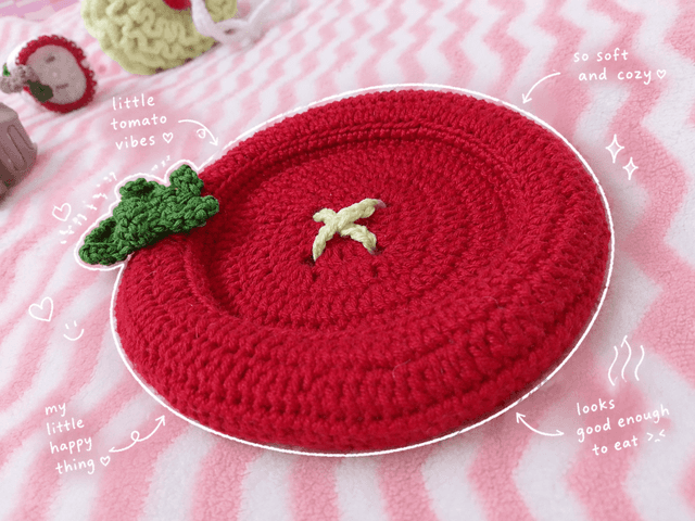 Tomato🍅 Butt⨷n Coaster⋆˚꩜。